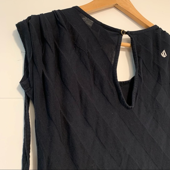 Volcom | Black Tee Shirt Tunic Dress Size Small - Picture 9 of 15